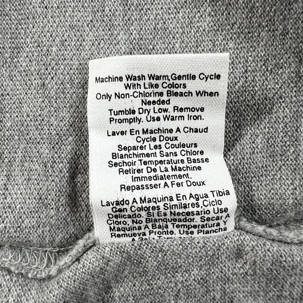 DKNY Polo Shirt Men's XL Grey Short Sleeve Tipped Collar Logo USA VTG NWT - Picture 9 of 12